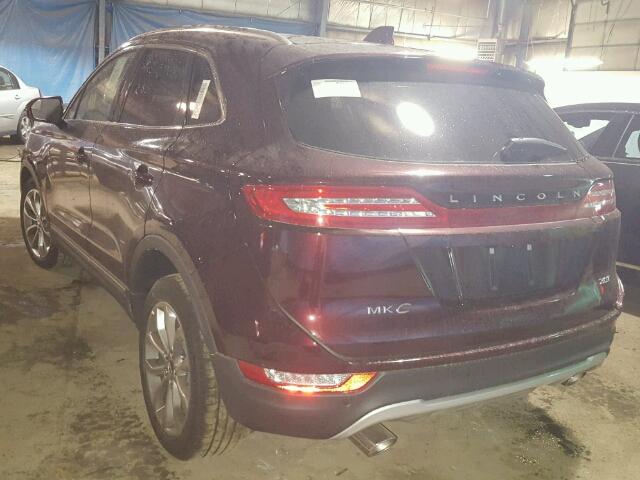 5LMCJ2C90HUL71950 - 2017 LINCOLN MKC SELECT 栗色 照片 3