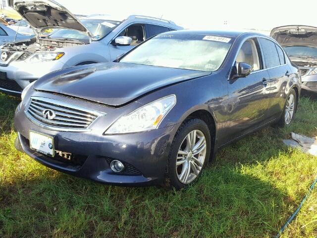 JN1CV6AP8DM719611 - 2013 INFINITI G37 BLUE photo 2