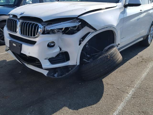 5UXKR0C59F0P06770 - 2015 BMW X5 XDRIVE3 WHITE photo 9