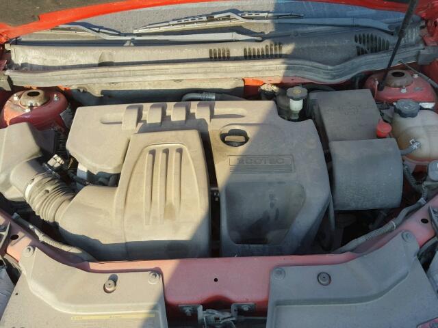 1G1AK58F687316728 - 2008 CHEVROLET COBALT LS RED photo 7