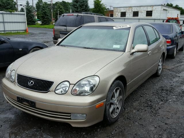 JT8BH68X0Y0026341 - 2000 LEXUS GS 400 GOLD photo 2