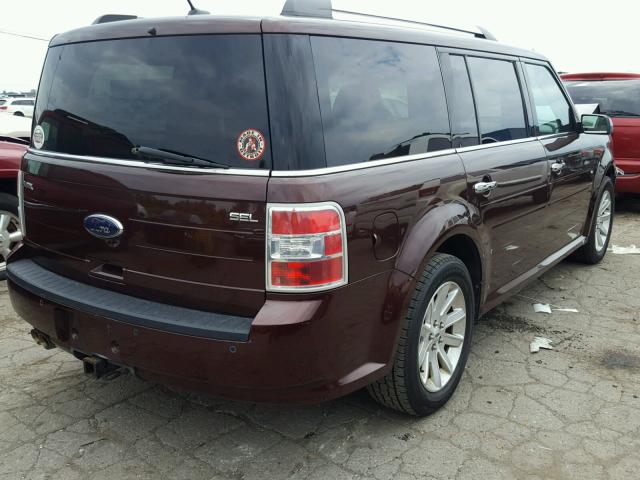 2FMDK52C39BA86802 - 2009 FORD FLEX SEL BROWN photo 4