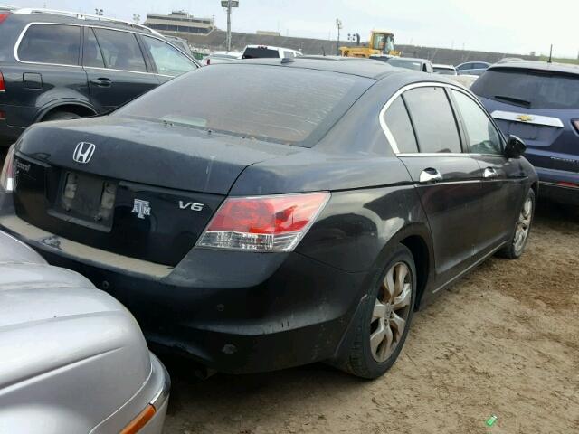 1HGCP36829A041861 - 2009 HONDA ACCORD BLACK photo 4