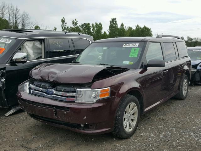 2FMGK5BC2BBD26442 - 2011 FORD FLEX SE MAROON photo 2