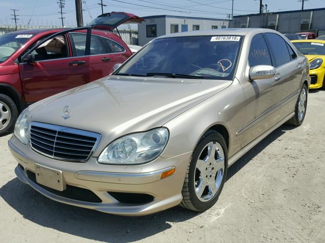 WDBNG75J12A283192 - 2002 MERCEDES-BENZ S 500 GOLD photo 2