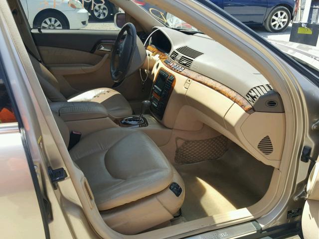 WDBNG75J12A283192 - 2002 MERCEDES-BENZ S 500 GOLD photo 5