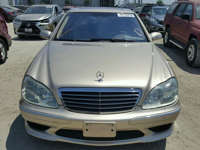 WDBNG75J12A283192 - 2002 MERCEDES-BENZ S 500 GOLD photo 9