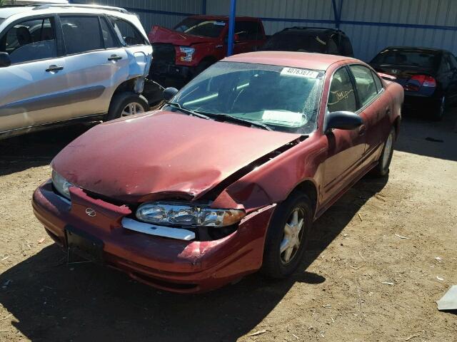 1G3NL52F53C230373 - 2003 OLDSMOBILE ALERO RED photo 2