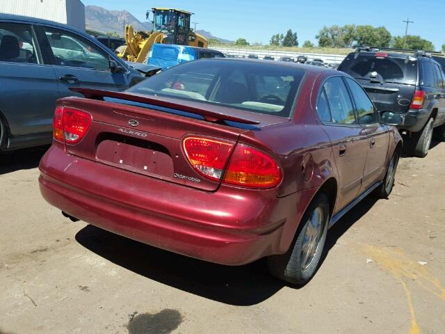 1G3NL52F53C230373 - 2003 OLDSMOBILE ALERO RED photo 4