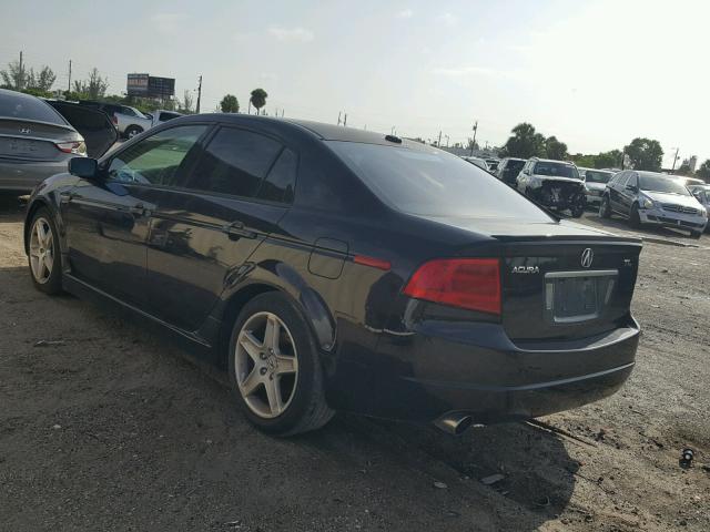 19UUA66285A058581 - 2005 ACURA TL BLACK photo 3