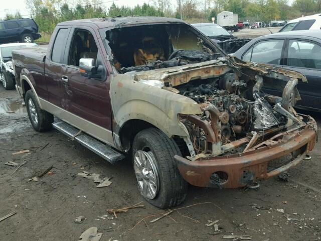 1FTFX1EV6AFD35715 - 2010 FORD F150 BURGUNDY photo 1