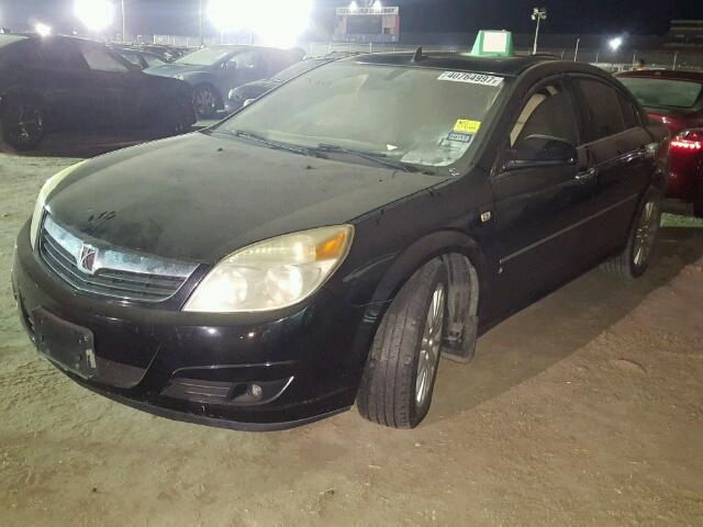 1G8ZV57757F294425 - 2007 SATURN AURA BLACK photo 2