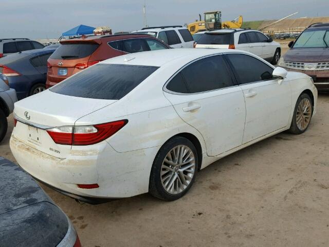 JTHBK1GG2D2013658 - 2013 LEXUS ES WHITE photo 4