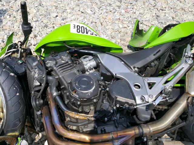 JKAZRCA184A015409 - 2004 KAWASAKI ZR1000 A1 GREEN photo 7