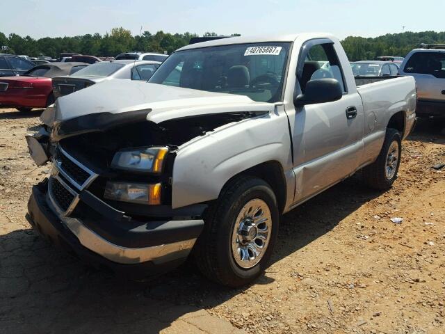 3GCEC14X76G177207 - 2006 CHEVROLET SILVERADO SILVER photo 2