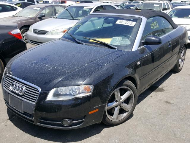 WAUDH48H07K036116 - 2007 AUDI A4 3.2 CAB BLACK photo 2