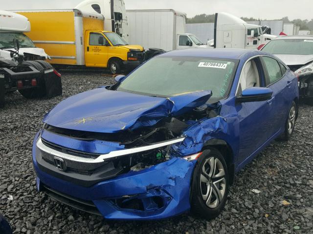 19XFC2F51GE040122 - 2016 HONDA CIVIC LX BLUE photo 2