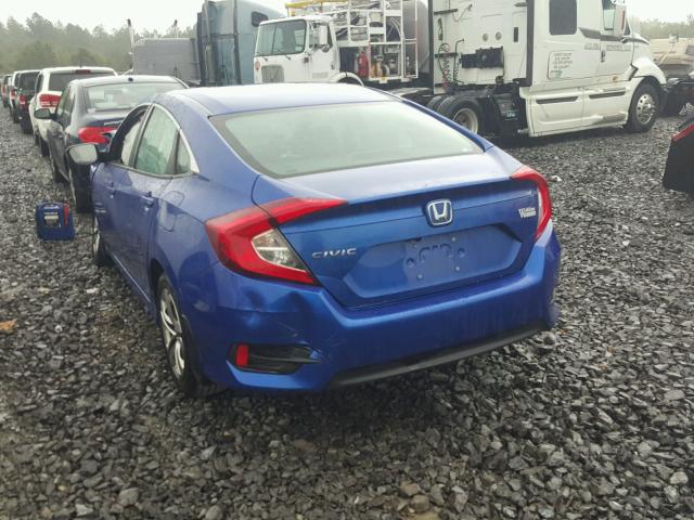 19XFC2F51GE040122 - 2016 HONDA CIVIC LX BLUE photo 3