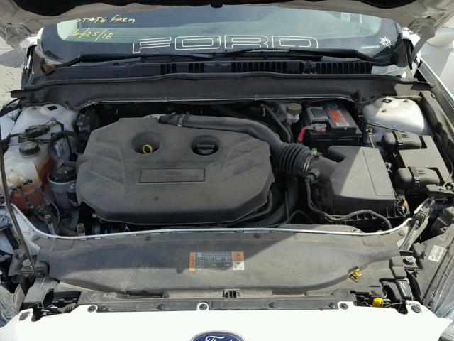 3FA6P0K96ER164531 - 2014 FORD FUSION TIT WHITE photo 7