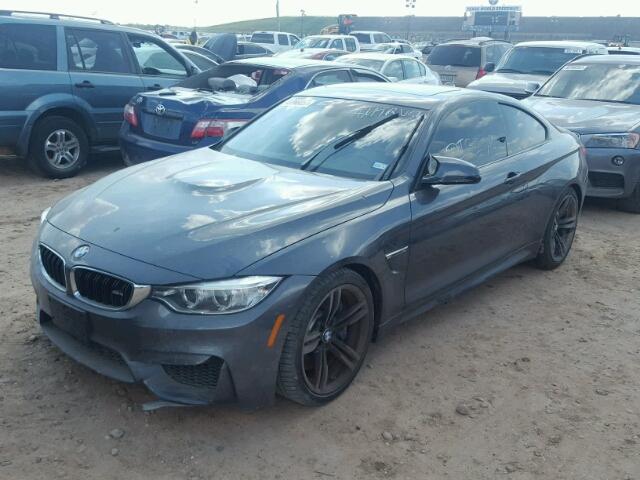 WBS3R9C54FK333662 - 2015 BMW M4 CHARCOAL photo 2