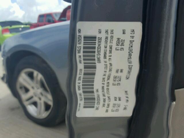 2B3KA43G36H513089 - 2006 DODGE CHARGER SE GRAY photo 10