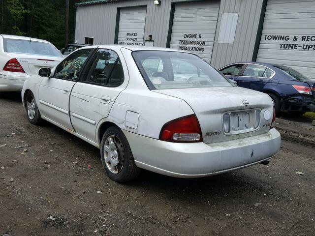 3N1CB51D3YL347569 - 2000 NISSAN SENTRA BAS WHITE photo 3