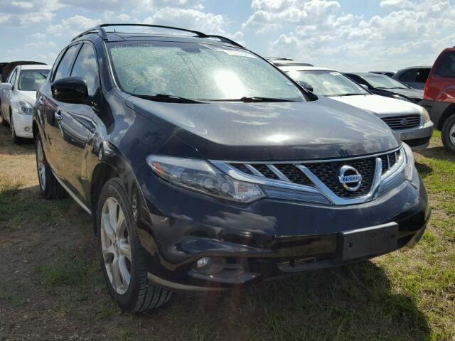 JN8AZ1MUXCW121623 - 2012 NISSAN MURANO BLACK photo 1