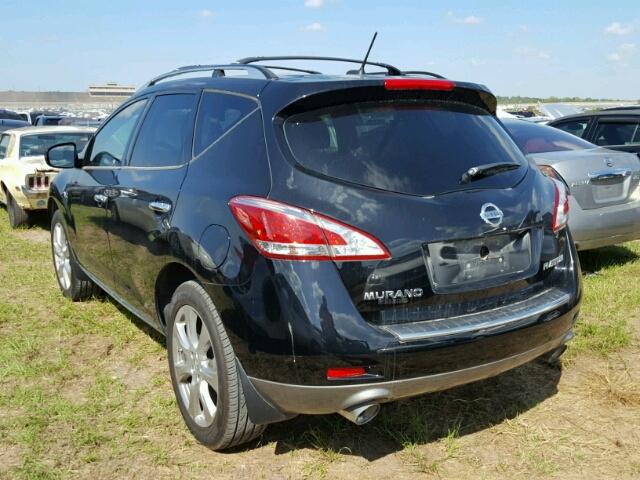 JN8AZ1MUXCW121623 - 2012 NISSAN MURANO BLACK photo 3