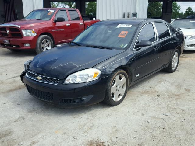 2G1WD58C169237372 - 2006 CHEVROLET IMPALA SUP BLACK photo 2