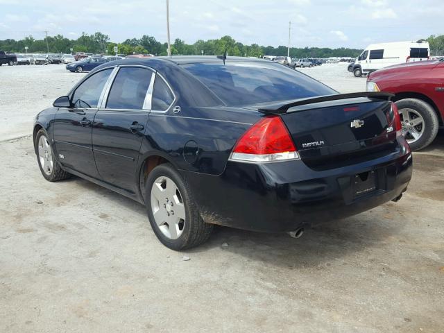 2G1WD58C169237372 - 2006 CHEVROLET IMPALA SUP BLACK photo 3