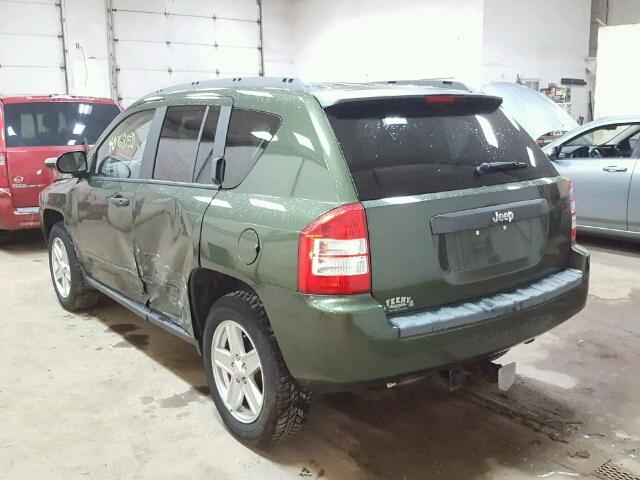 1J8FT47BX9D102498 - 2009 JEEP COMPASS SP GREEN photo 3