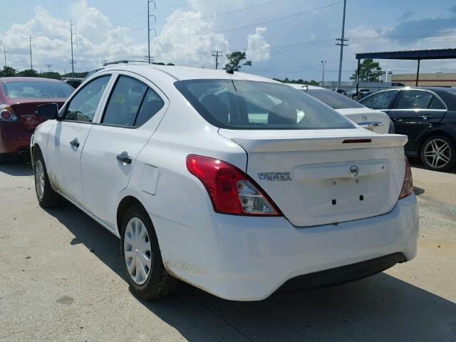 3N1CN7AP9HL856014 - 2017 NISSAN VERSA WHITE photo 3