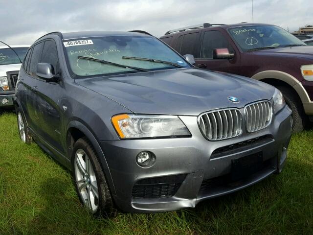 5UXWX7C50E0E82323 - 2014 BMW X3 XDRIVE3 GRAY photo 1