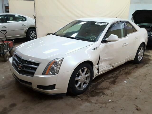 1G6DF577180174724 - 2008 CADILLAC CTS WHITE photo 2