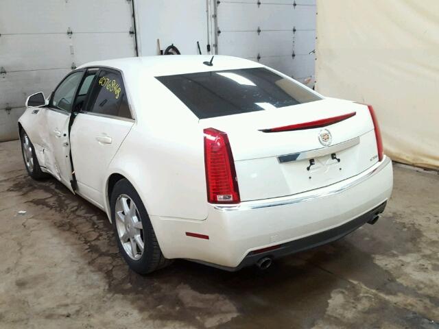 1G6DF577180174724 - 2008 CADILLAC CTS WHITE photo 3