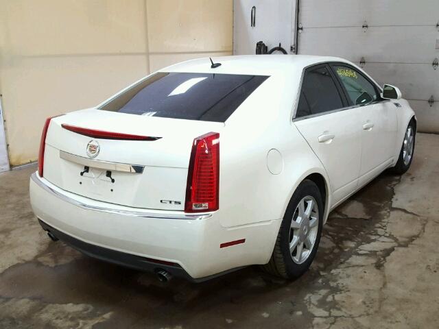 1G6DF577180174724 - 2008 CADILLAC CTS WHITE photo 4