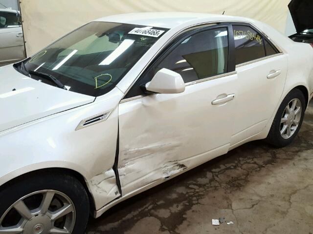1G6DF577180174724 - 2008 CADILLAC CTS WHITE photo 9