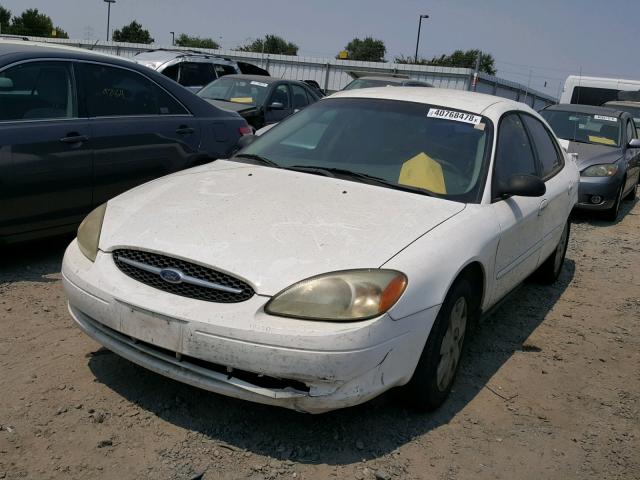 1FAFP52U51A230539 - 2001 FORD TAURUS LX WHITE photo 2