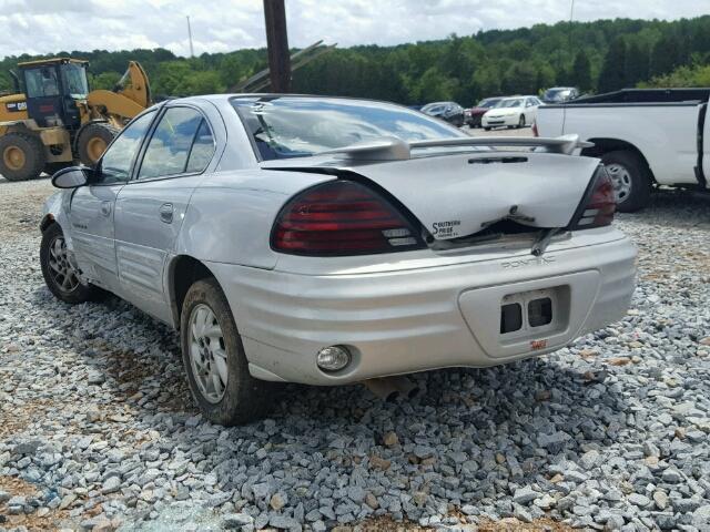 1G2NF52E22M599266 - 2002 PONTIAC GRAND AM S ვერცხლისფერი ფოტო 3