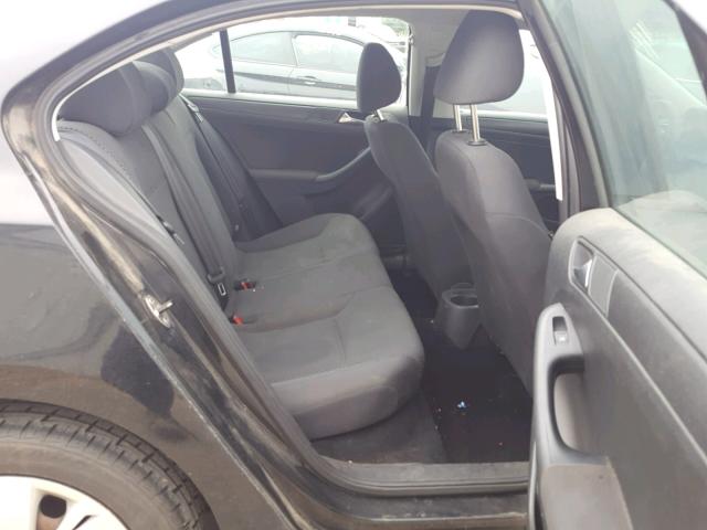 3VW2K7AJ4CM384320 - 2012 VOLKSWAGEN JETTA BASE Սև լուսանկար 6