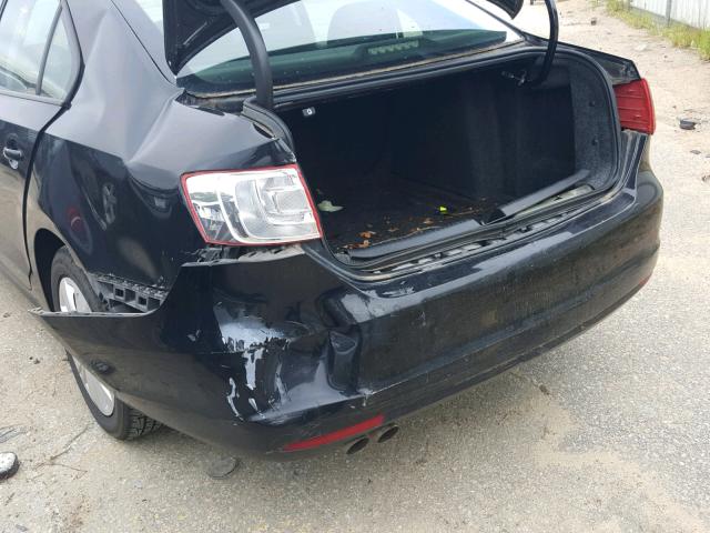 3VW2K7AJ4CM384320 - 2012 VOLKSWAGEN JETTA BASE Սև լուսանկար 9