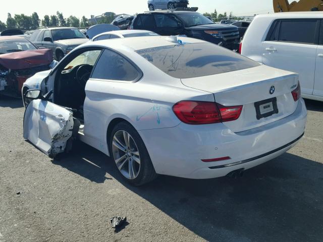 WBA3N7C54EK221236 - 2014 BMW 428 I WHITE photo 3