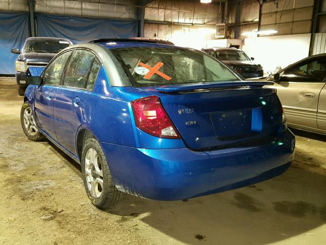 1G8AL52FX3Z151674 - 2003 SATURN ION LEVEL BLUE photo 3