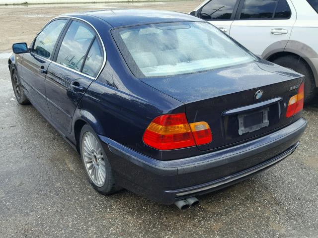 WBAEV53453KM29319 - 2003 BMW 330 I BLUE photo 3