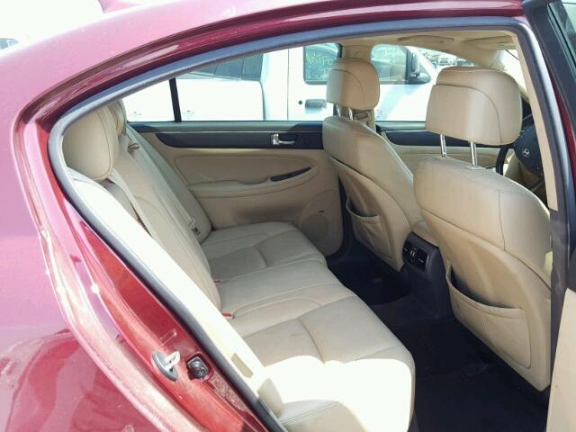 KMHGC4DF2BU115086 - 2011 HYUNDAI GENESIS 4. MAROON photo 6