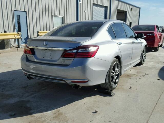 1HGCR2F55GA113949 - 2016 HONDA ACCORD SPO SILVER photo 4