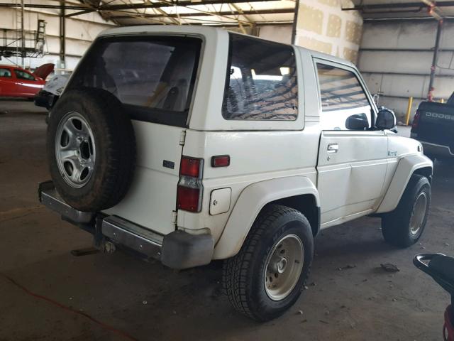 JD2BF3107L6305421 - 1990 DAIHATSU ROCKY SE WHITE photo 4