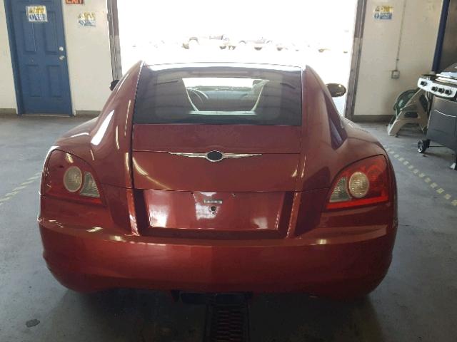 1C3AN69L44X009744 - 2004 CHRYSLER CROSSFIRE RED photo 6