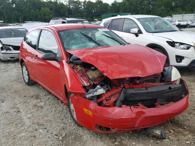 1FAFP31N77W150038 - 2007 FORD FOCUS ZX3 RED photo 1