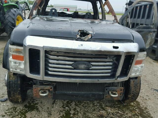 1FTXW43R18EC68035 - 2008 FORD F450 BLACK photo 7